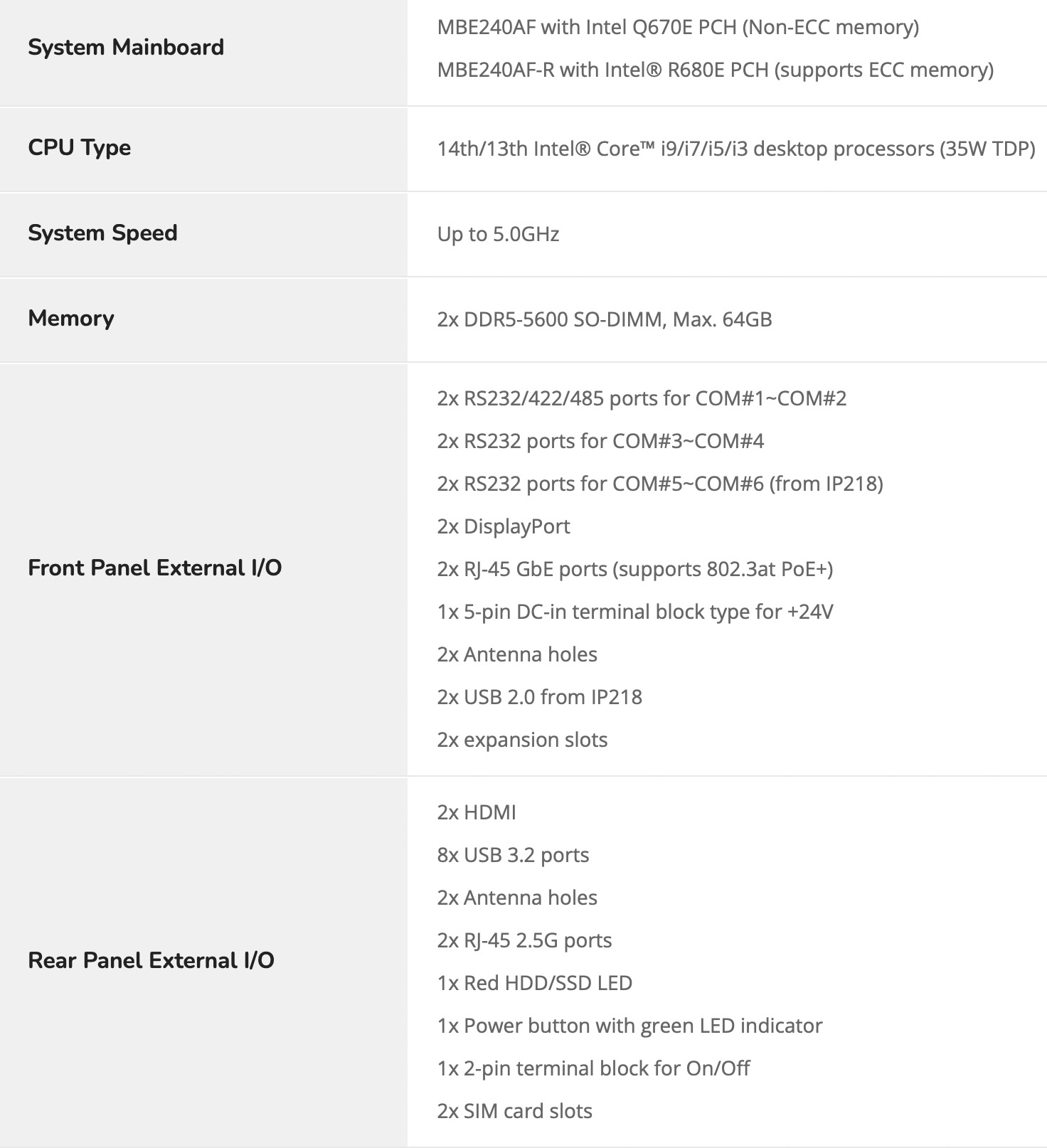 TZ Kraken AMI242 PC Specs